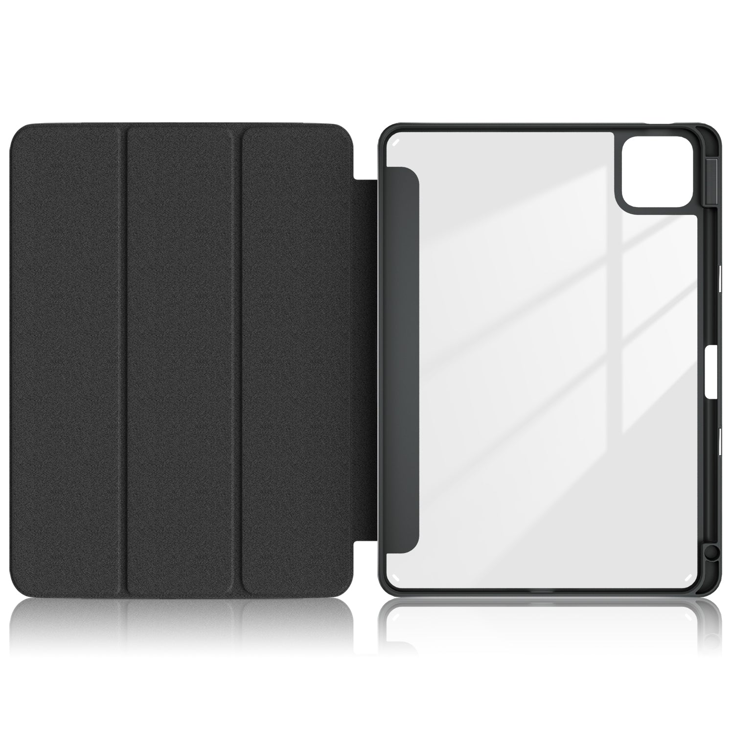 For Xiaomi Pad 6S Pro 12.4 Case Tri-fold Stand PU Leather Tablet Cover with Pen Slot