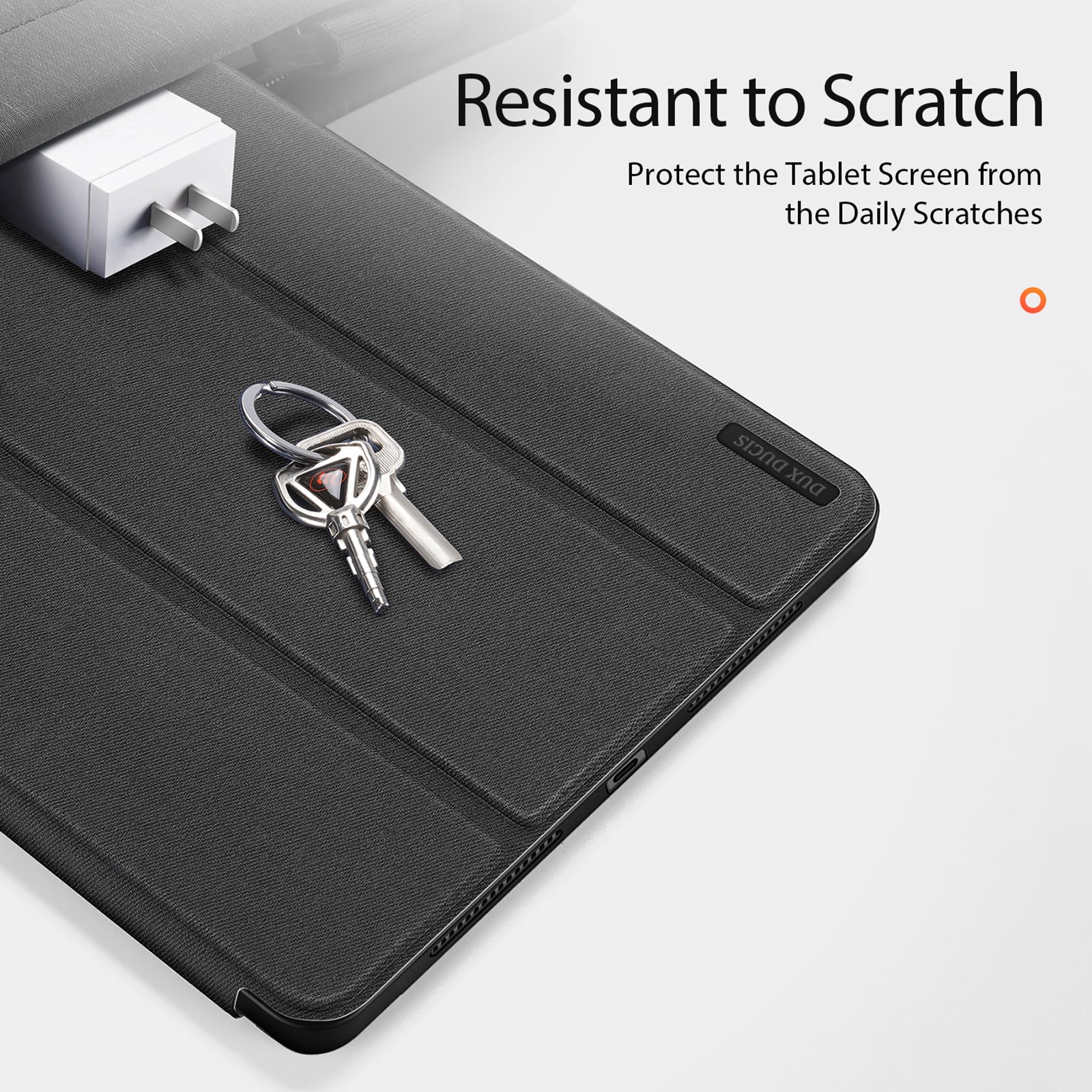 DUX DUCIS Domo Series for Xiaomi Pad 6S Pro 12.4 Leather Case Auto Wake / Sleep Tri-fold Stand Tablet Cover