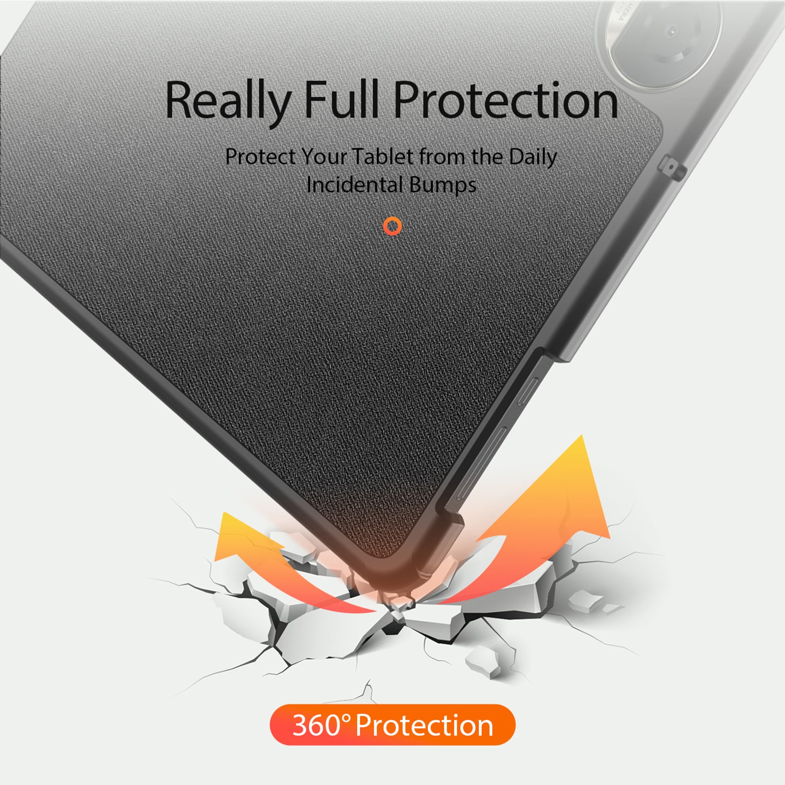 DUX DUCIS Domo Series for Honor Pad 9 Case Tri-fold Stand PU Leather Protective Tablet Cover