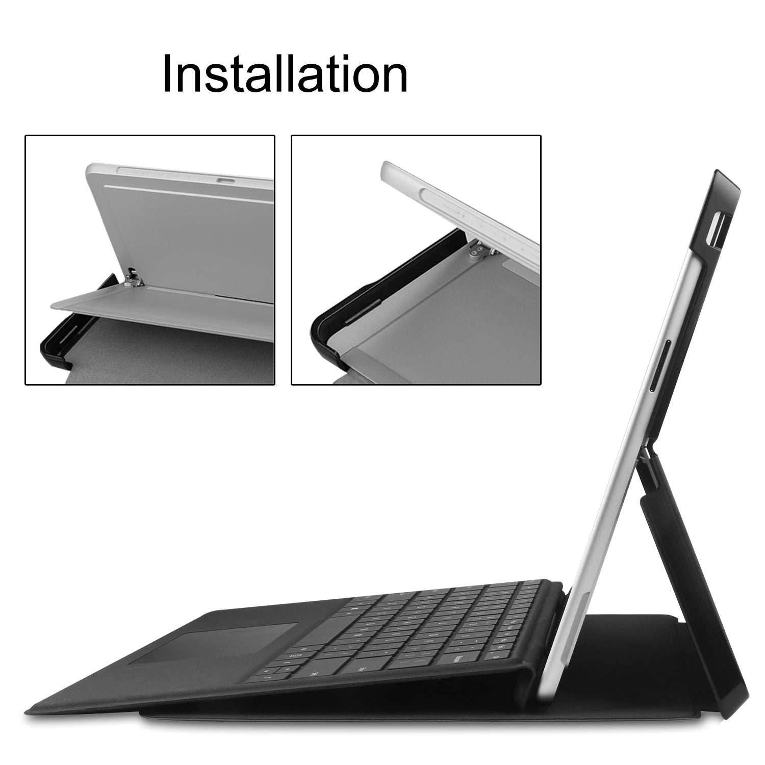 For Microsoft Surface Pro 10 Case PU Leather Pattern Printing Stand Folio Tablet Cover