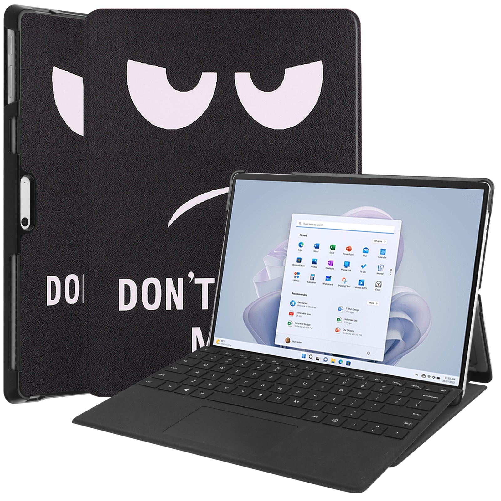 For Microsoft Surface Pro 10 Case PU Leather Pattern Printing Stand Folio Tablet Cover