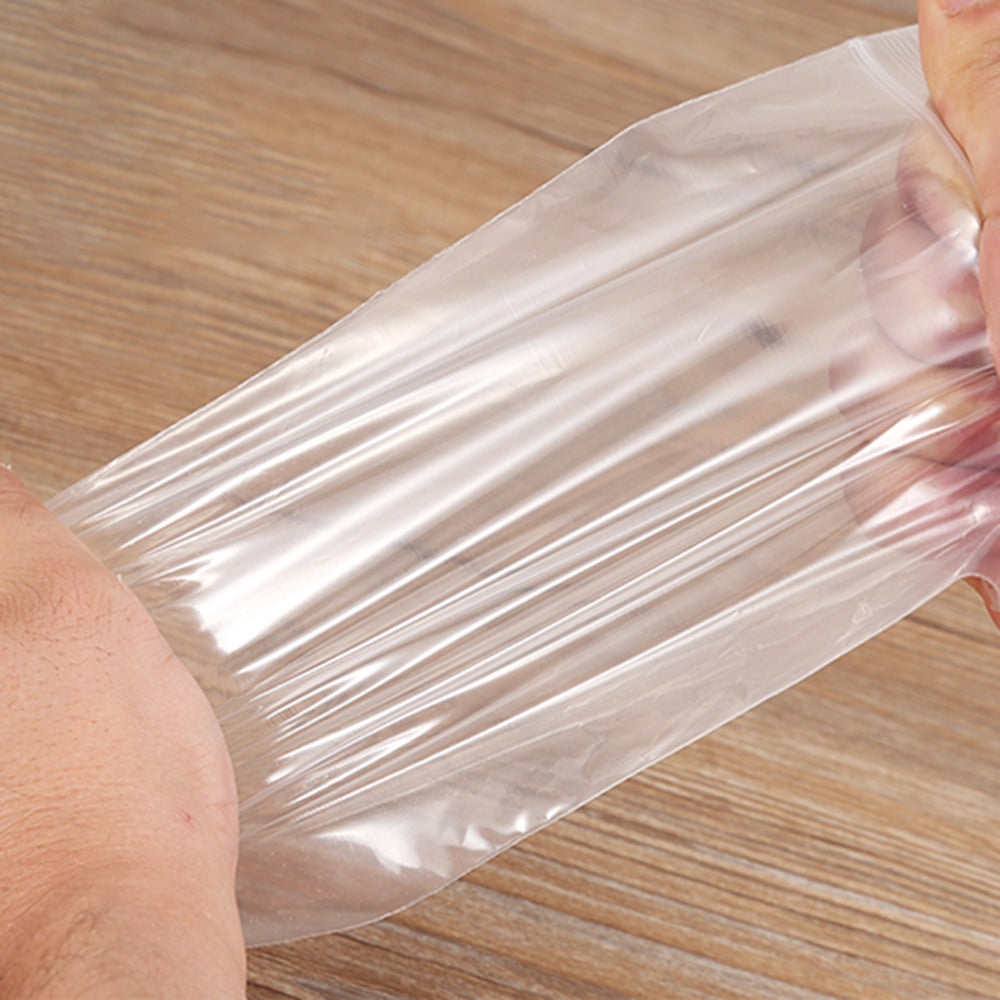 MX-054 100Pcs / Pack 15 x 20cm Clear Sealing Bag Ziplock PE Storage Pouches for Kitchen
