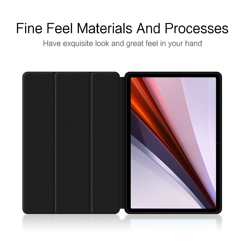 For vivo iQOO Pad Air Case PU Leather Trifold Stand Tablet Cover with Auto Wake / Sleep
