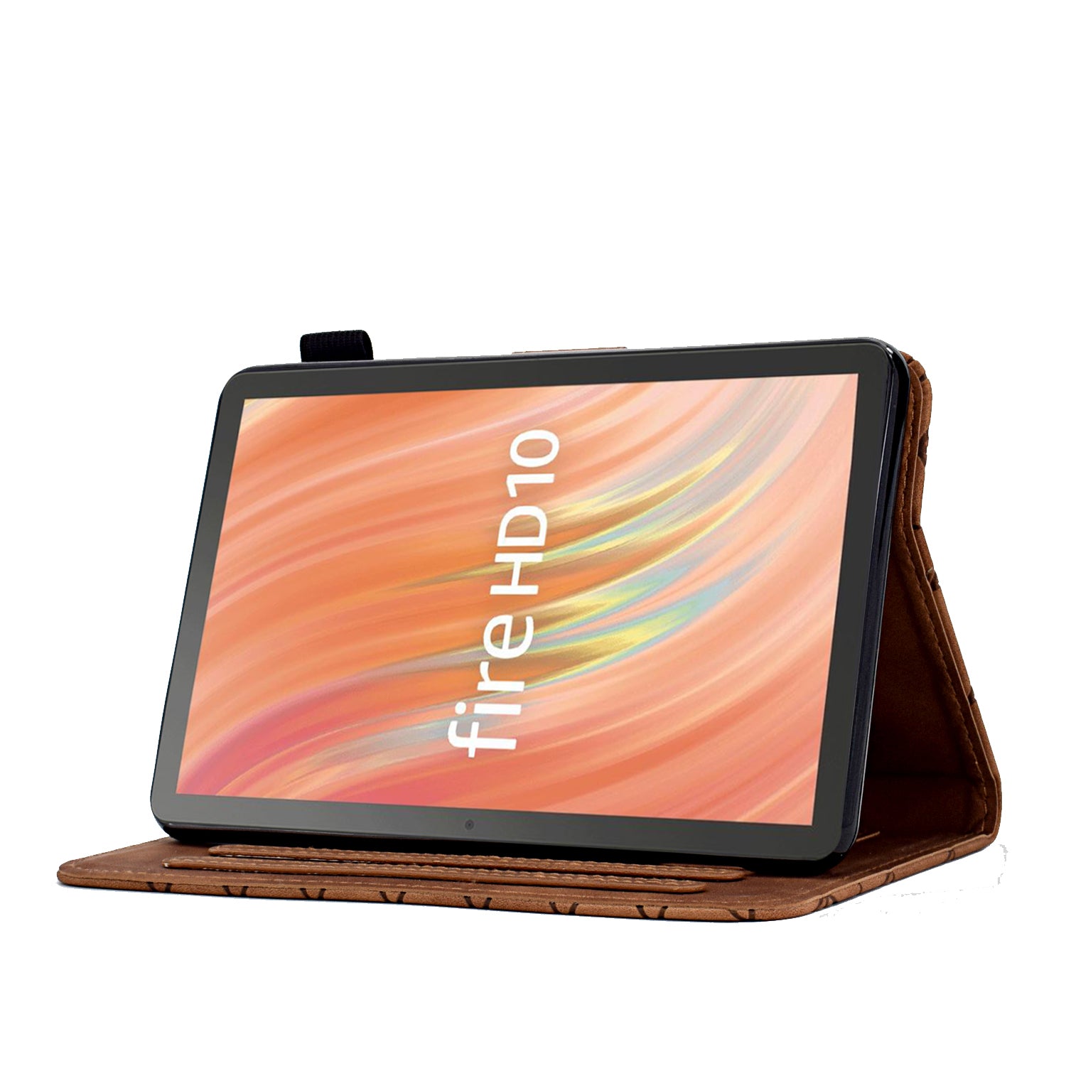 A9 For Amazon Fire HD 10 (2023) Case Card Slots Stand Rhombus Leather Tablet Cover