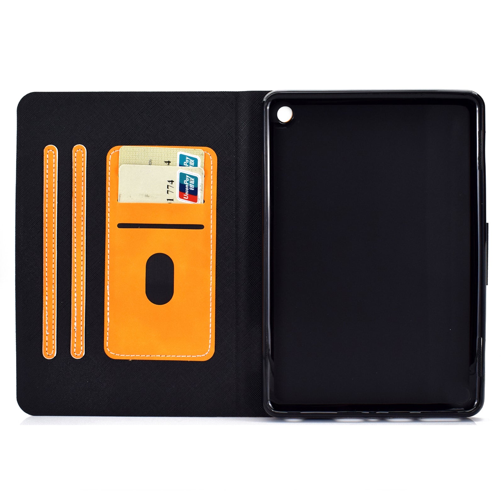 A5 For Amazon Fire HD 10 (2023) Case Cowhide Texture PU Leather Tablet Cover with Card Slot
