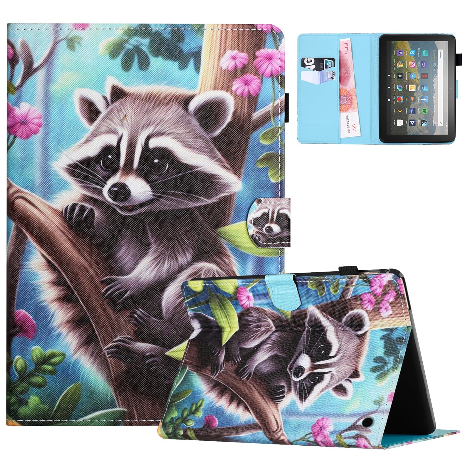 A1 For Amazon Fire HD 10 (2023) Tablet Cover Shockproof Leather Card Holder Stand Case
