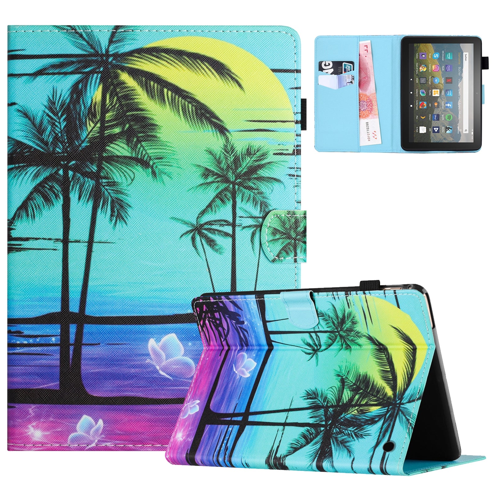 A1 For Amazon Fire HD 10 (2023) Tablet Cover Shockproof Leather Card Holder Stand Case