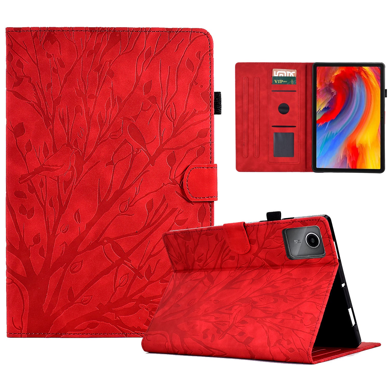 A7 For Lenovo Tab M11 / Xiaoxin Pad 11 2024 Case Solid Color Auto Wake / Sleep Tablet Stand Cover
