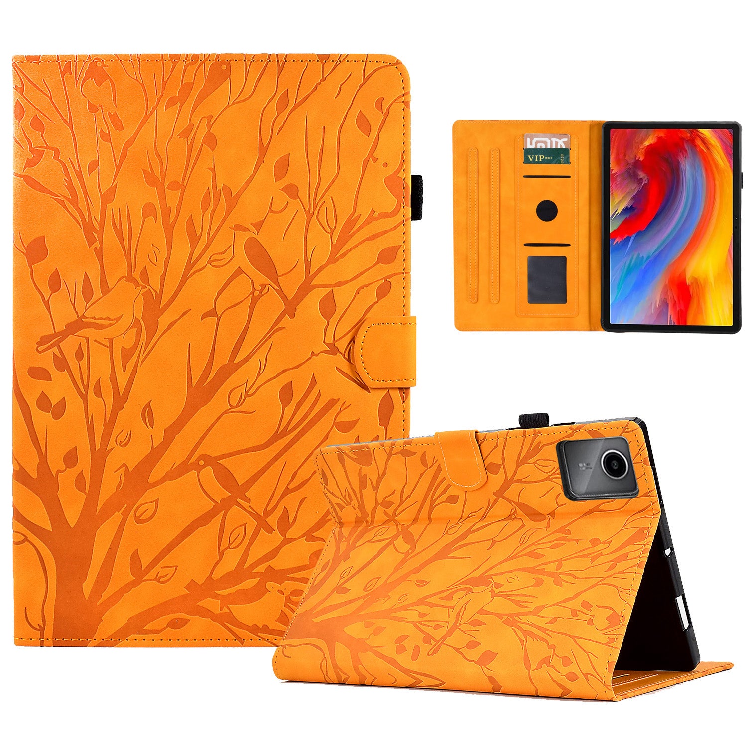 A7 For Lenovo Tab M11 / Xiaoxin Pad 11 2024 Case Solid Color Auto Wake / Sleep Tablet Stand Cover