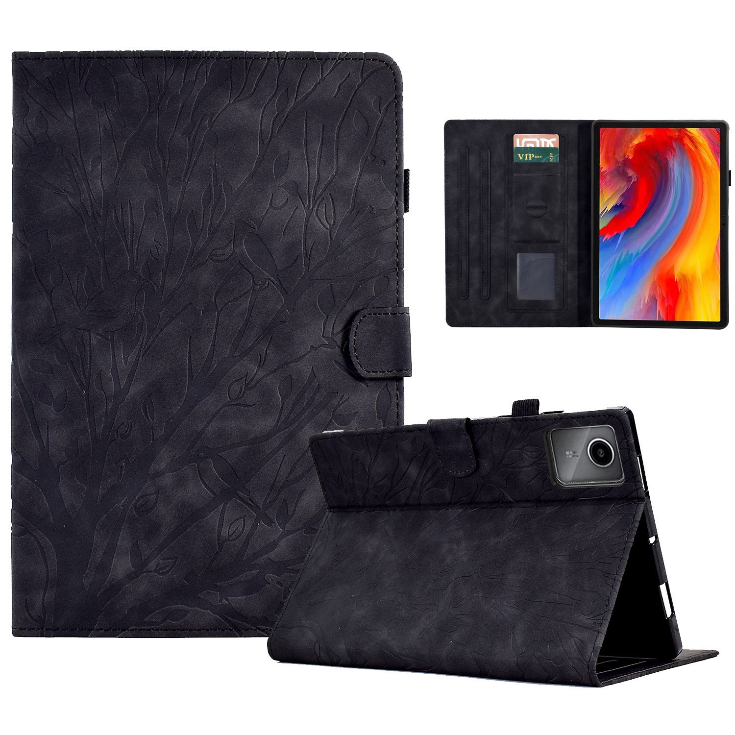 A7 For Lenovo Tab M11 / Xiaoxin Pad 11 2024 Case Solid Color Auto Wake / Sleep Tablet Stand Cover