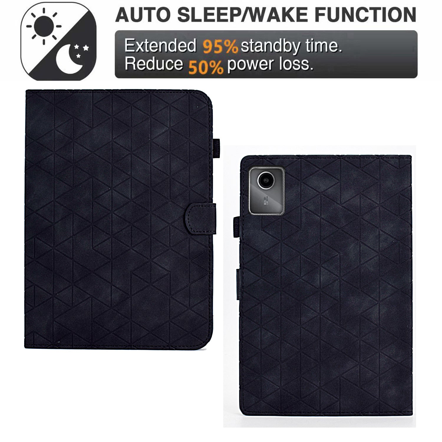 A8 For Lenovo Tab M11 / Xiaoxin Pad 11 2024 Case Stand Rhombus Auto Wake / Sleep Tablet Cover