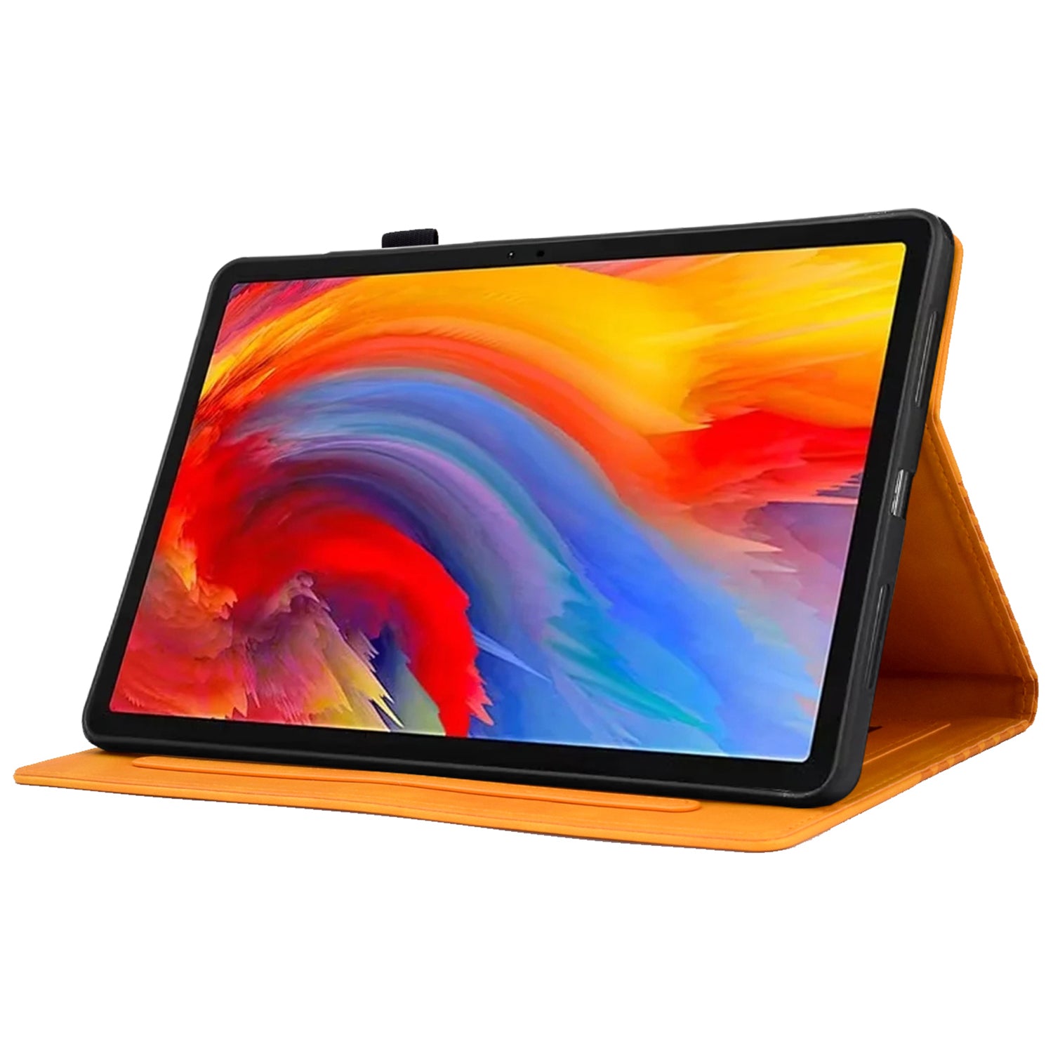 A5 For Lenovo Tab M11 / Xiaoxin Pad 11 2024 Case Block Pattern Imprinted Auto Wake / Sleep Tablet Cover