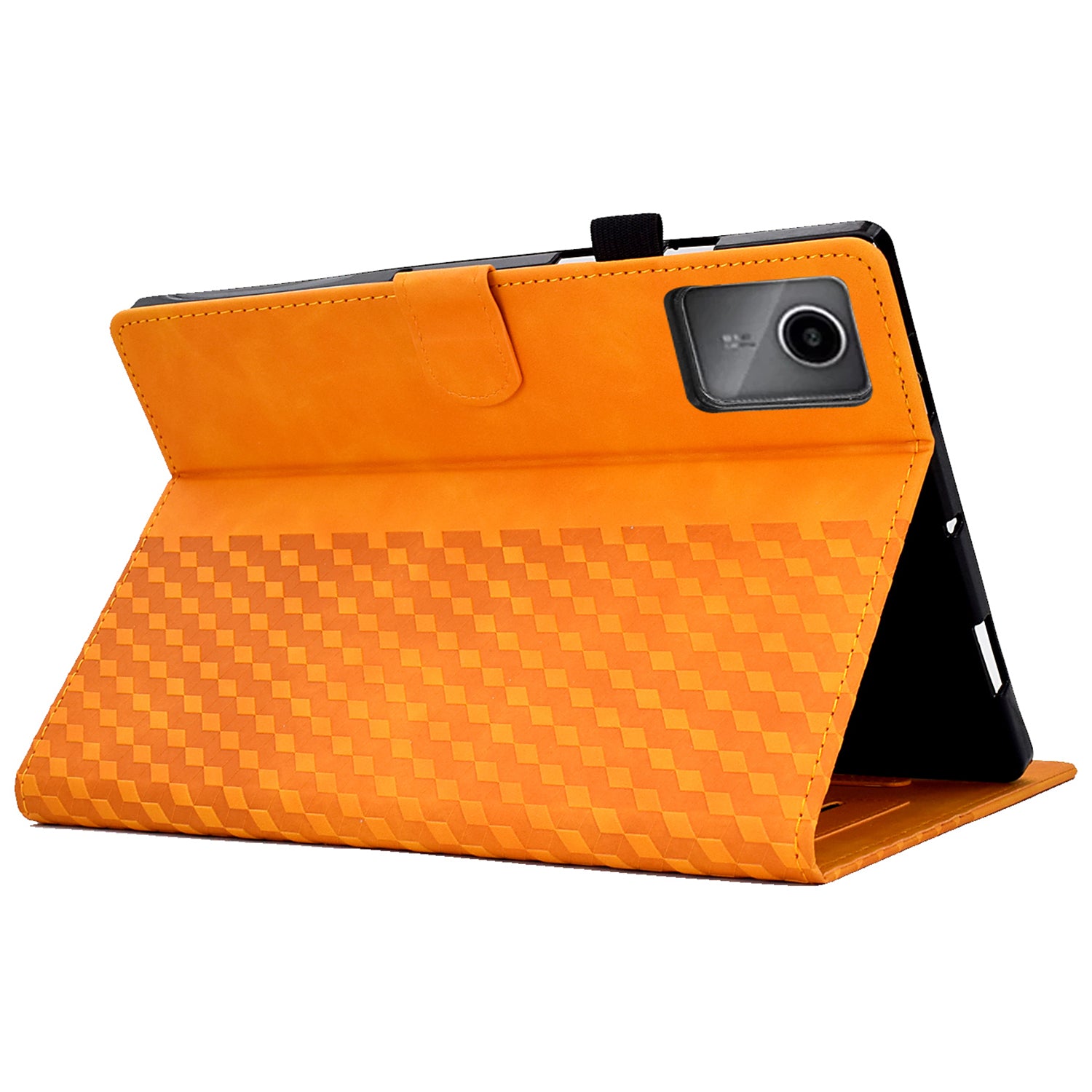 A5 For Lenovo Tab M11 / Xiaoxin Pad 11 2024 Case Block Pattern Imprinted Auto Wake / Sleep Tablet Cover