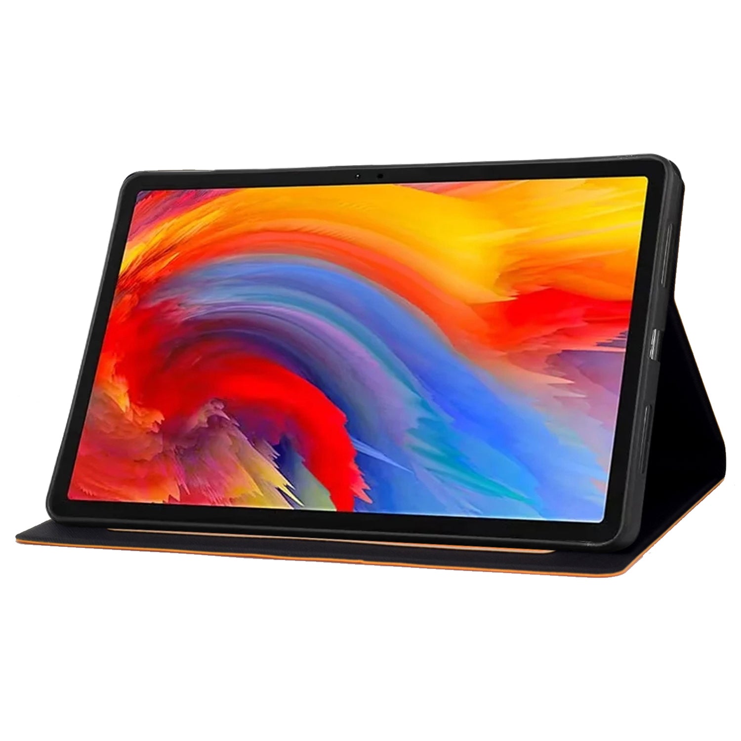 A4 For Lenovo Tab M11 / Xiaoxin Pad 11 2024 Case Card Holder Cowhide Texture Leather Tablet Cover