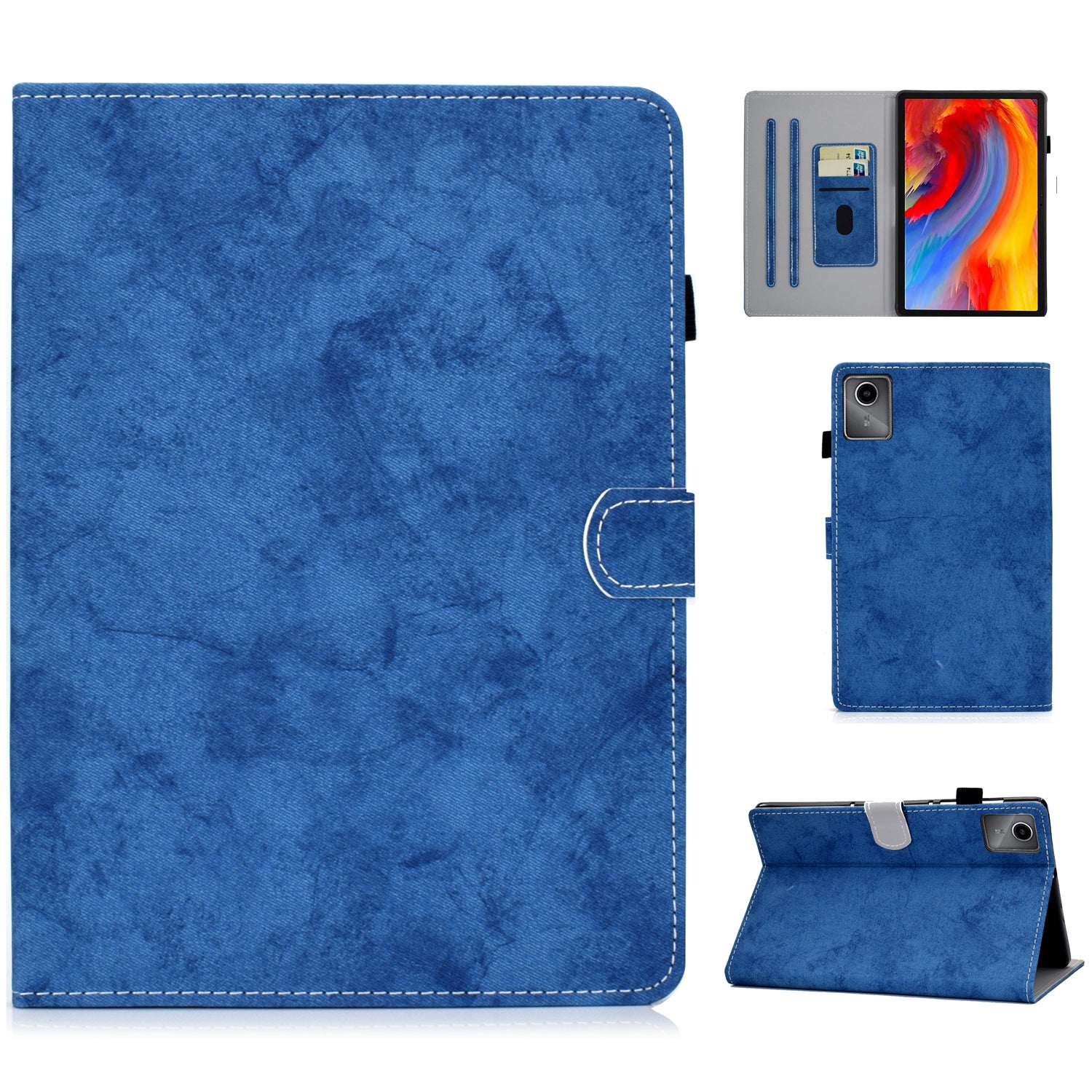 A3 For Lenovo Tab M11 / Xiaoxin Pad 11 2024 Case Cloth Texture Card Slot Protective Shell