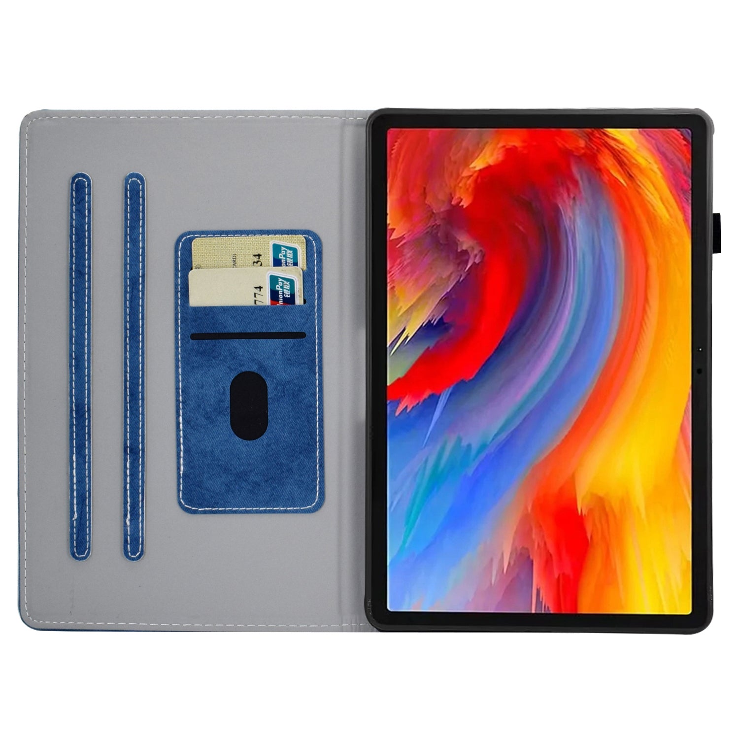 A3 For Lenovo Tab M11 / Xiaoxin Pad 11 2024 Case Cloth Texture Card Slot Protective Shell