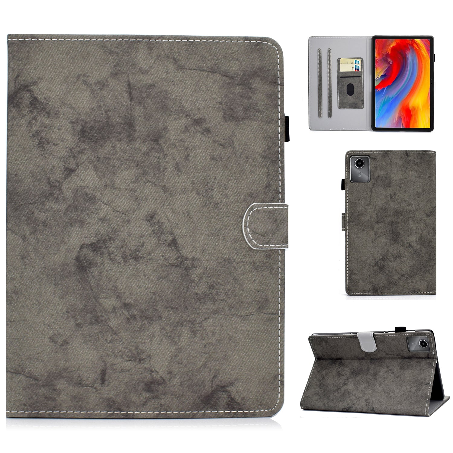 A3 For Lenovo Tab M11 / Xiaoxin Pad 11 2024 Case Cloth Texture Card Slot Protective Shell