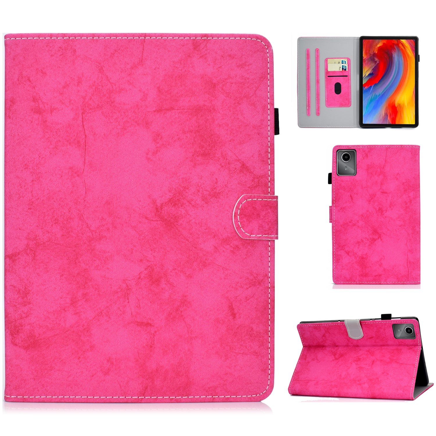 A3 For Lenovo Tab M11 / Xiaoxin Pad 11 2024 Case Cloth Texture Card Slot Protective Shell
