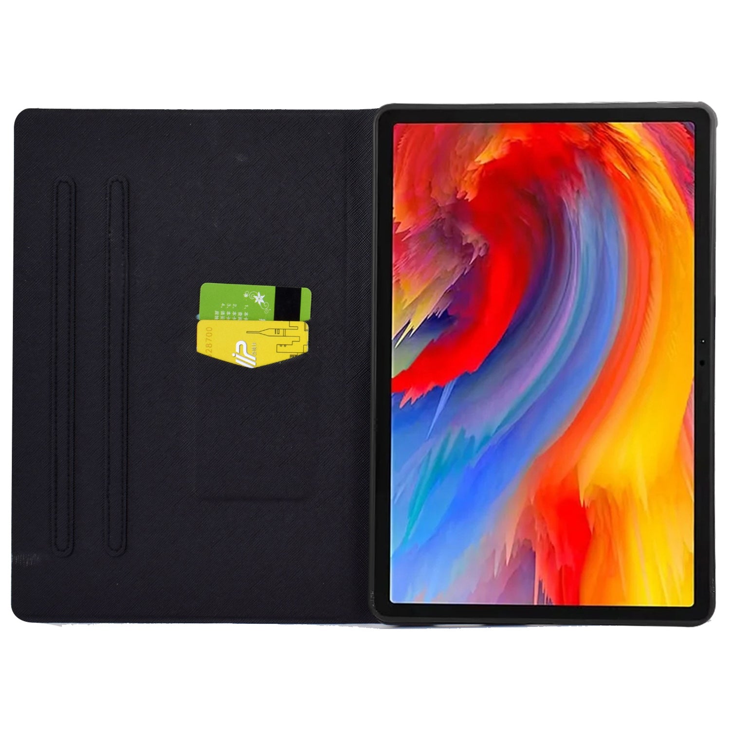 A2 For Lenovo Tab M11 / Xiaoxin Pad 11 2024 Leather Case Pattern Printed Card Slots Tablet Cover