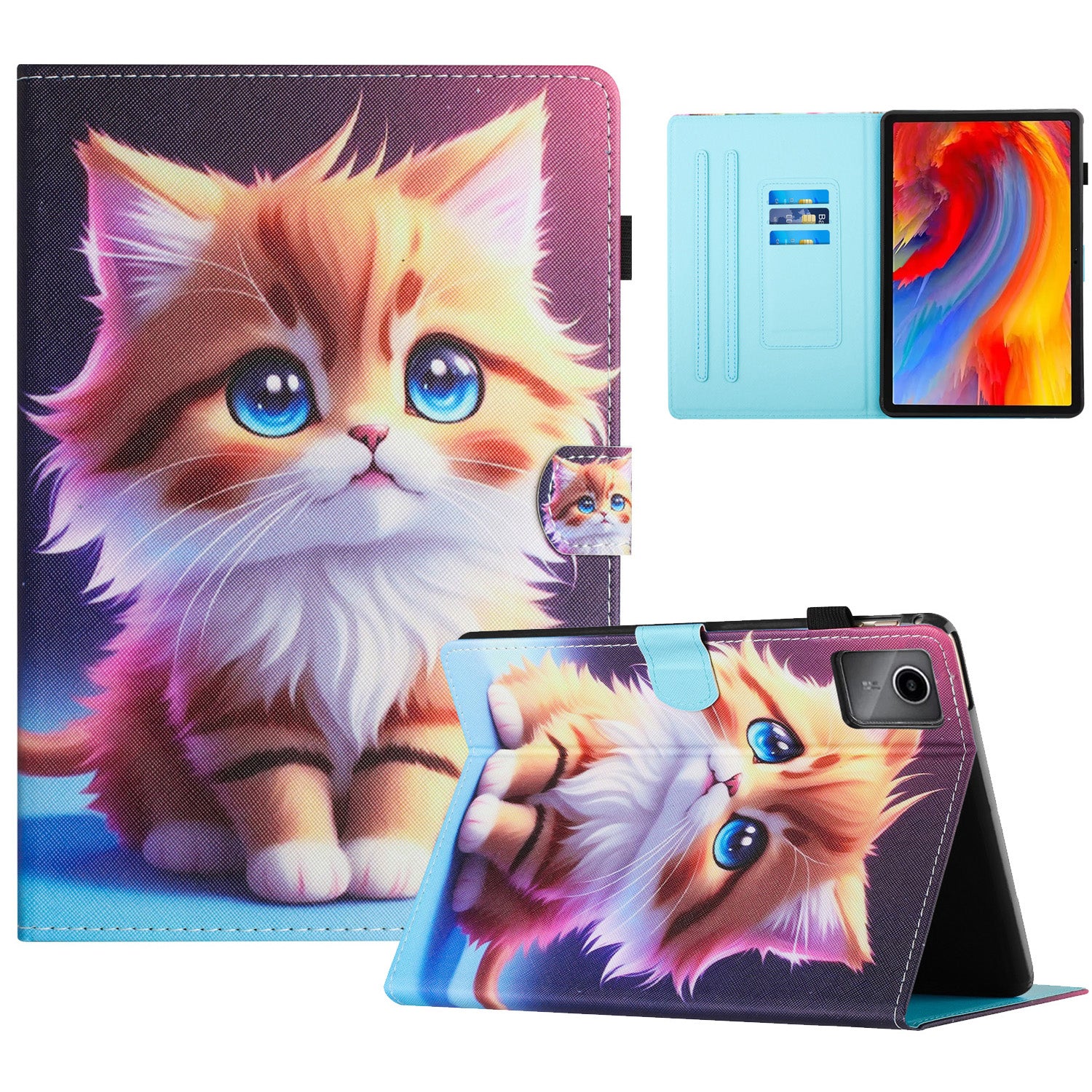For Lenovo Tab M11 / Xiaoxin Pad 11 2024 Case Pattern Printing PU Leather Stand Tablet Cover