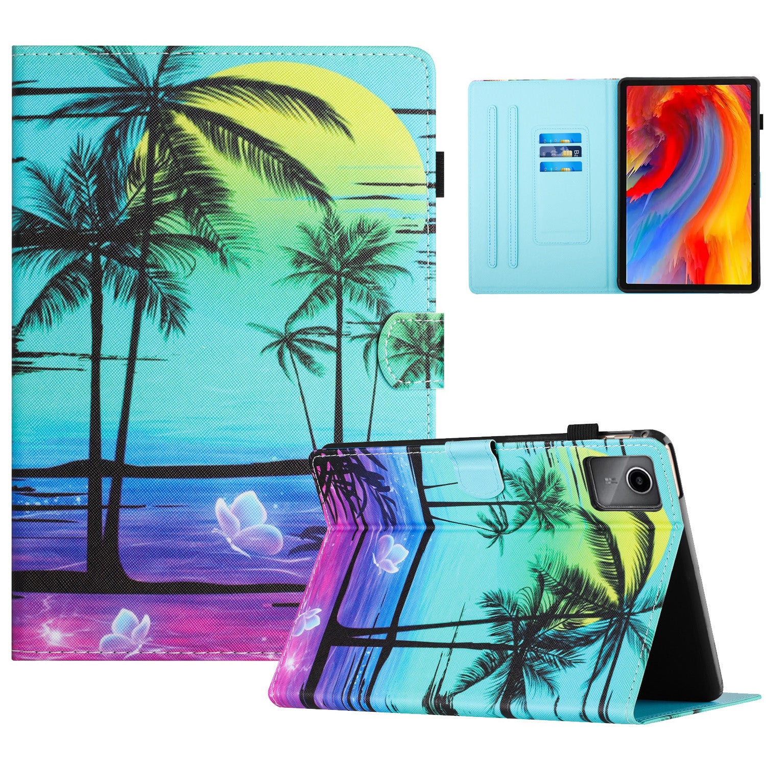 For Lenovo Tab M11 / Xiaoxin Pad 11 2024 Case Pattern Printing PU Leather Stand Tablet Cover