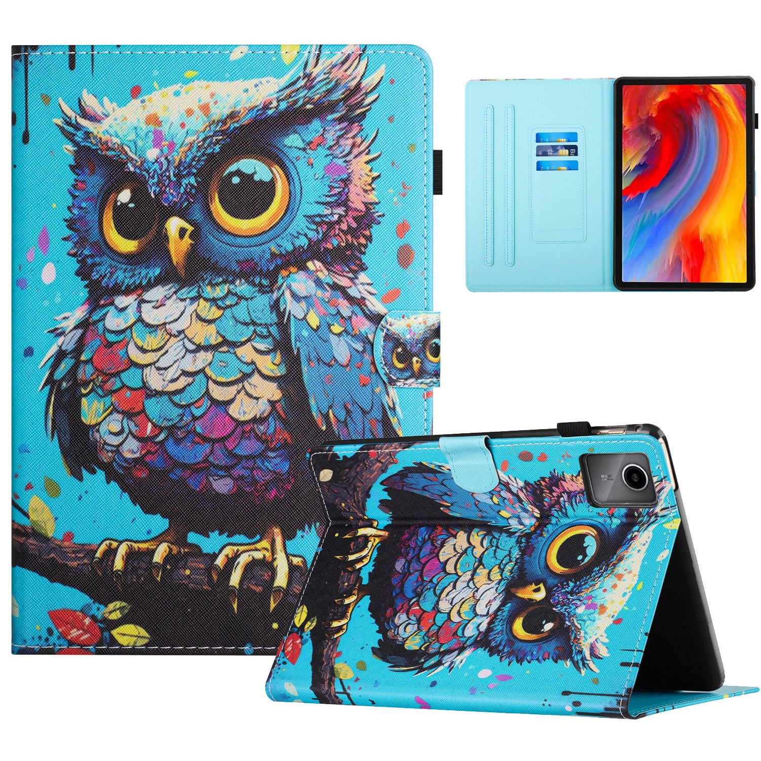For Lenovo Tab M11 / Xiaoxin Pad 11 2024 Case Pattern Printing PU Leather Stand Tablet Cover