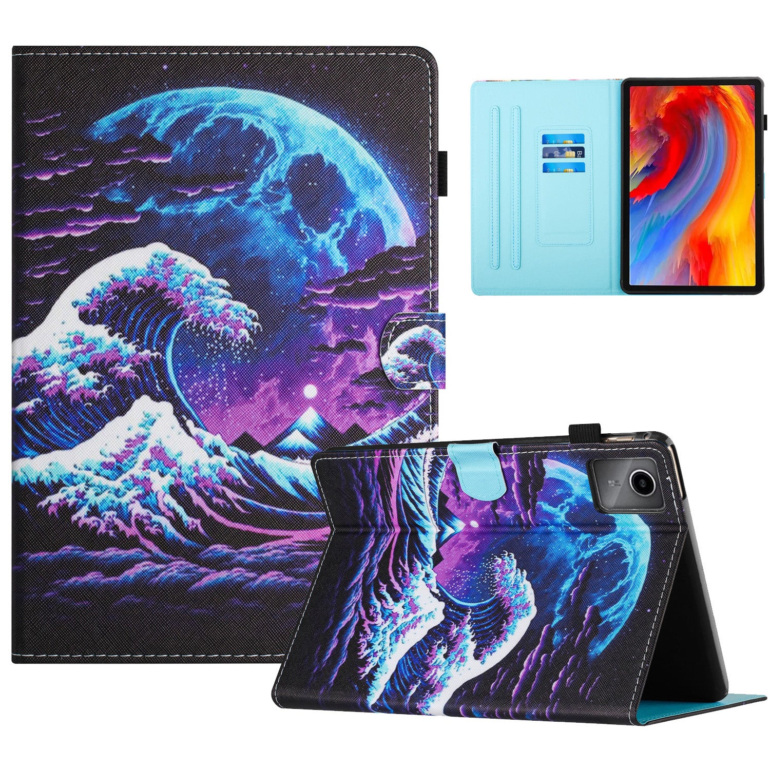 For Lenovo Tab M11 / Xiaoxin Pad 11 2024 Case Pattern Printing PU Leather Stand Tablet Cover