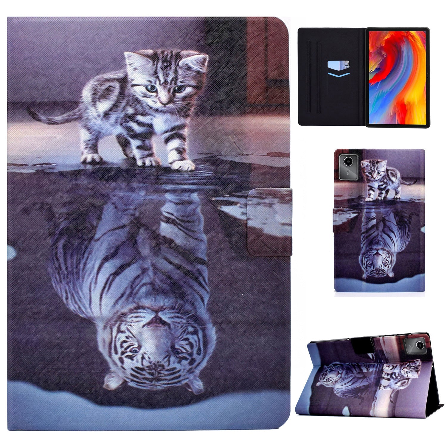 For Lenovo Tab M11 / Xiaoxin Pad 11 2024 Case Stand Pattern Printed Tablet Shell