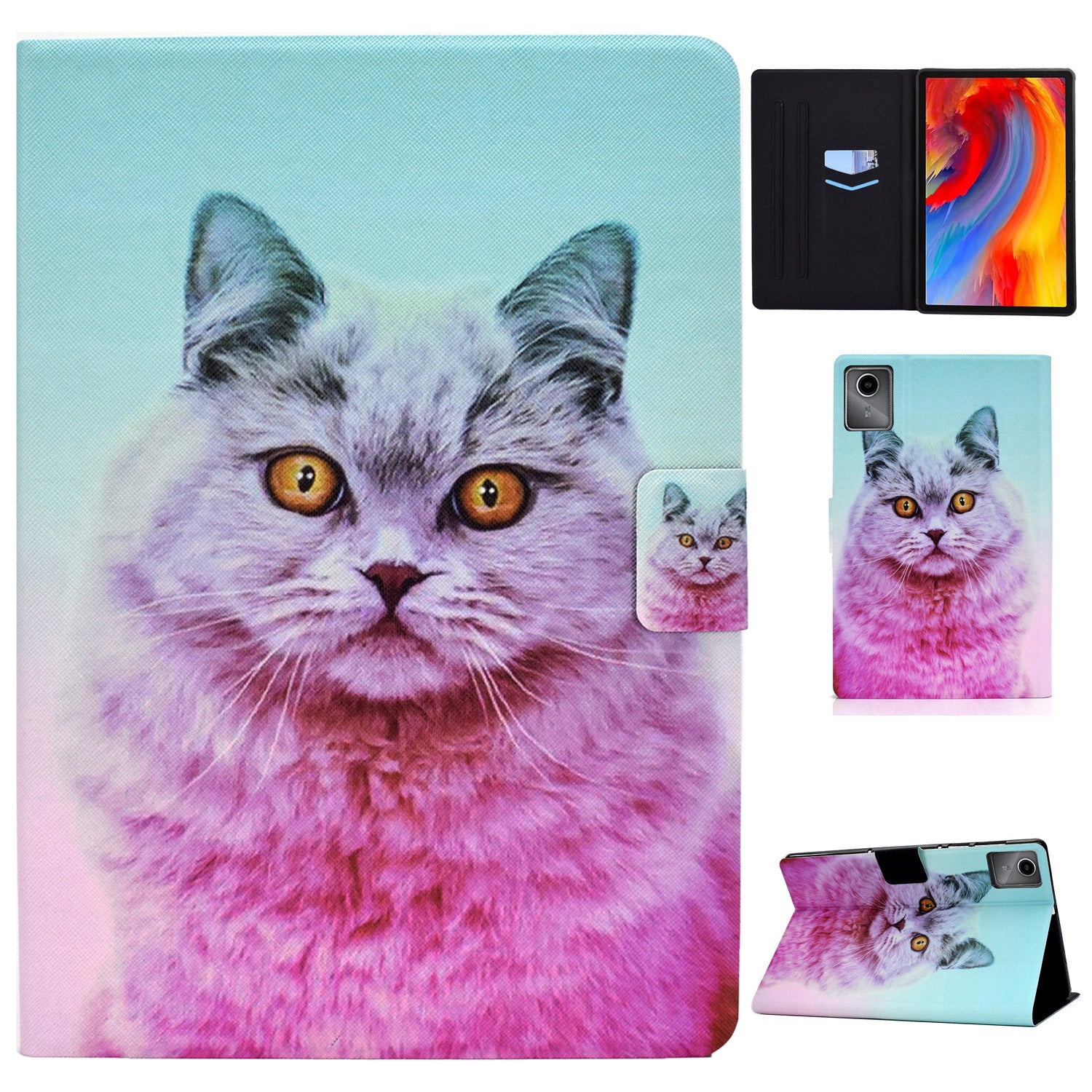 For Lenovo Tab M11 / Xiaoxin Pad 11 2024 Case Stand Pattern Printed Tablet Shell