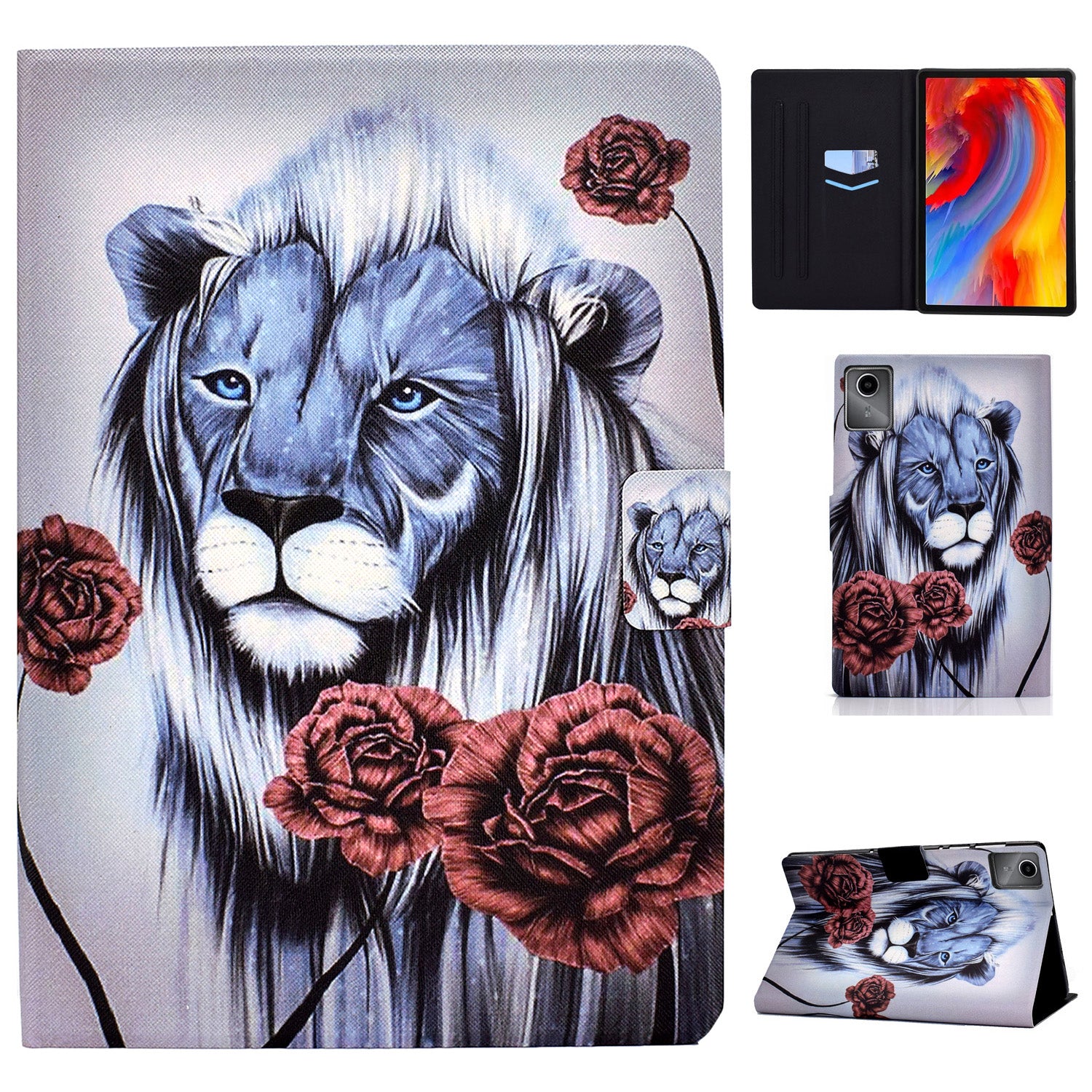 For Lenovo Tab M11 / Xiaoxin Pad 11 2024 Case Stand Pattern Printed Tablet Shell