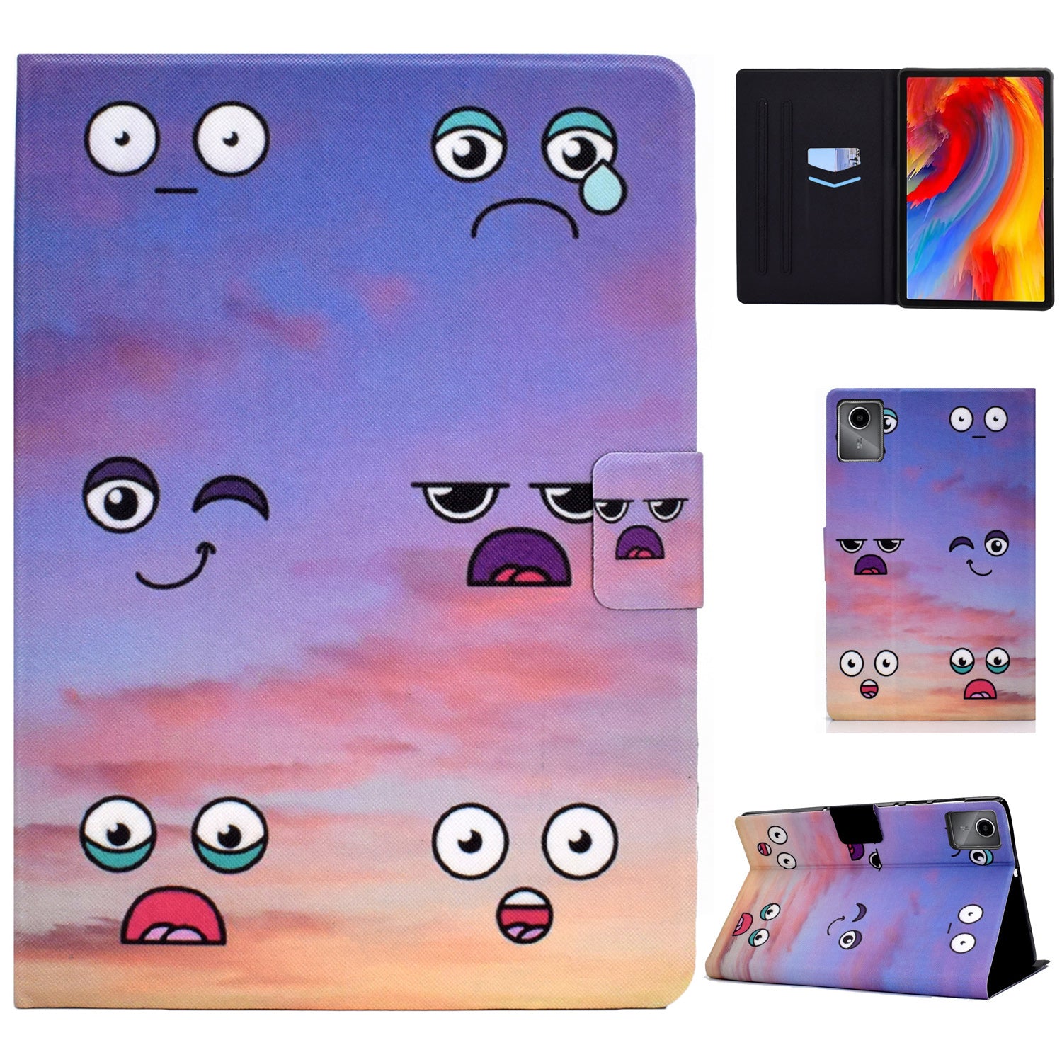 For Lenovo Tab M11 / Xiaoxin Pad 11 2024 Case Stand Pattern Printed Tablet Shell
