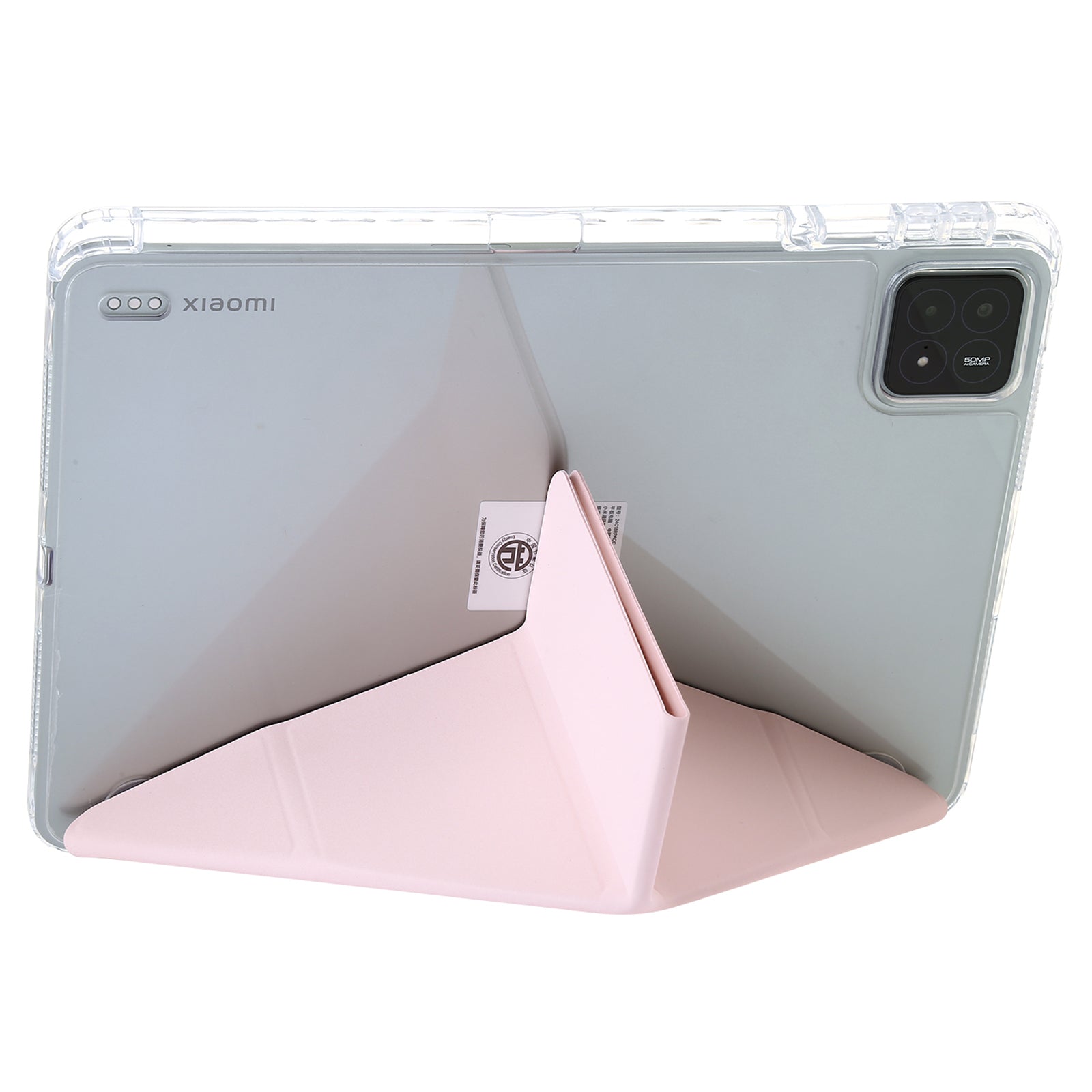 For Xiaomi Pad 6S Pro 12.4 Tablet Case Origami Stand TPU+Acrylic+PU Leather Anti-drop Cover
