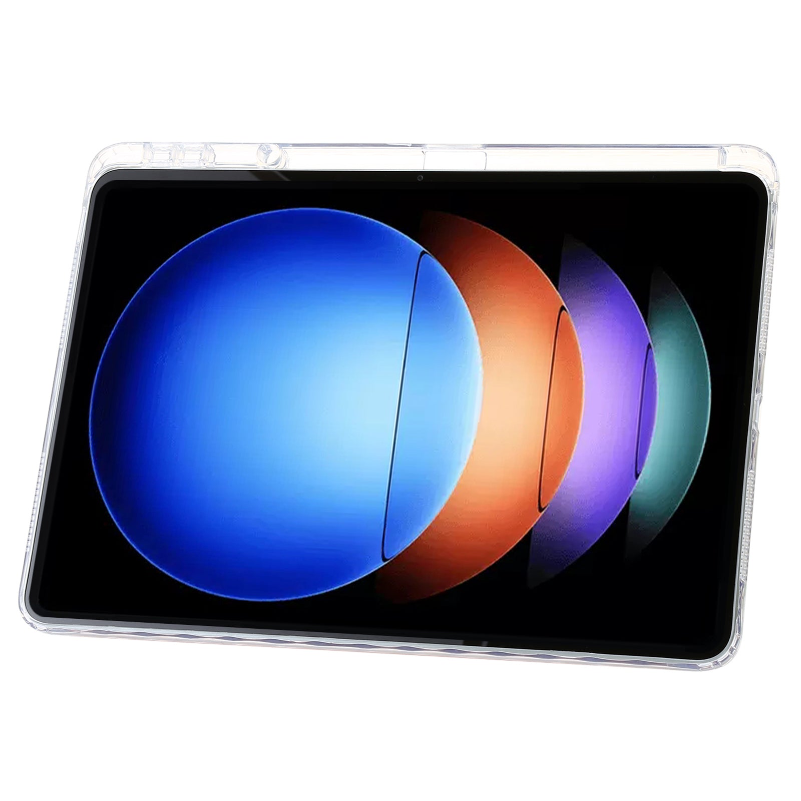 For Xiaomi Pad 6S Pro 12.4 Tablet Case Origami Stand TPU+Acrylic+PU Leather Anti-drop Cover