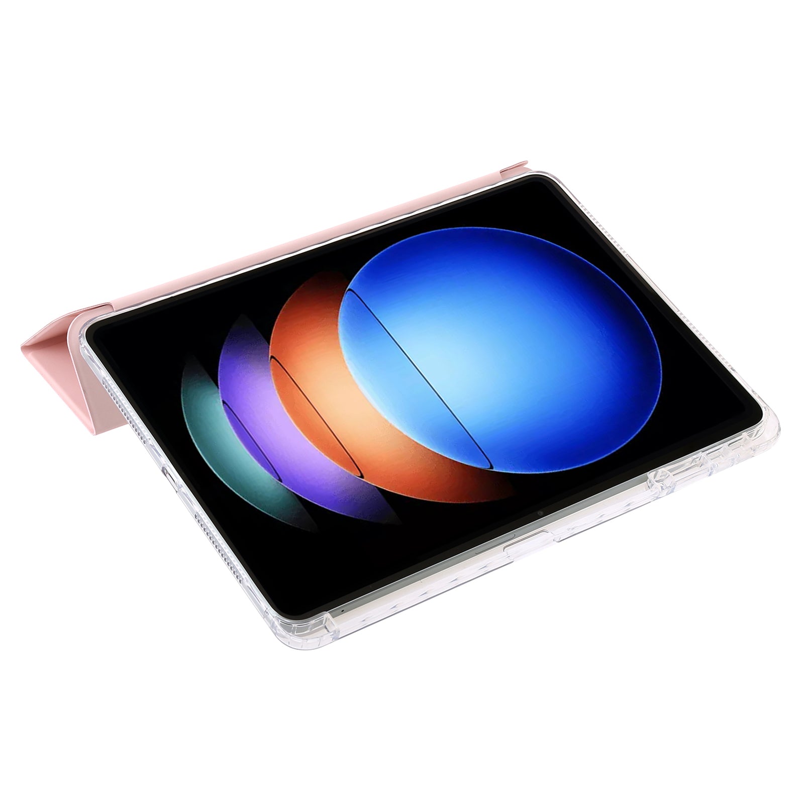 For Xiaomi Pad 6S Pro 12.4 Tablet Case Origami Stand TPU+Acrylic+PU Leather Anti-drop Cover