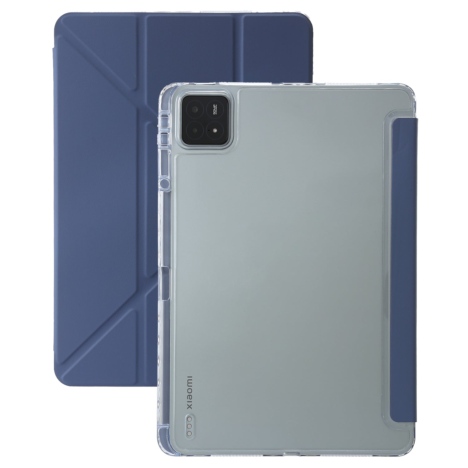 For Xiaomi Pad 6S Pro 12.4 Tablet Case Origami Stand TPU+Acrylic+PU Leather Anti-drop Cover