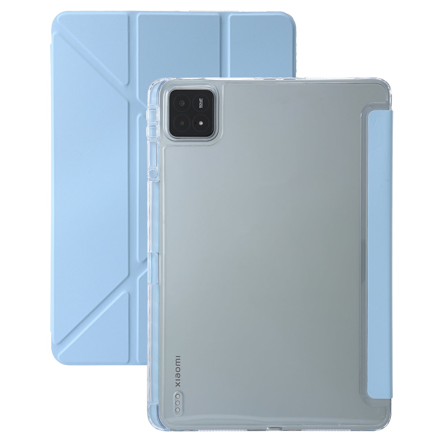 For Xiaomi Pad 6S Pro 12.4 Tablet Case Origami Stand TPU+Acrylic+PU Leather Anti-drop Cover