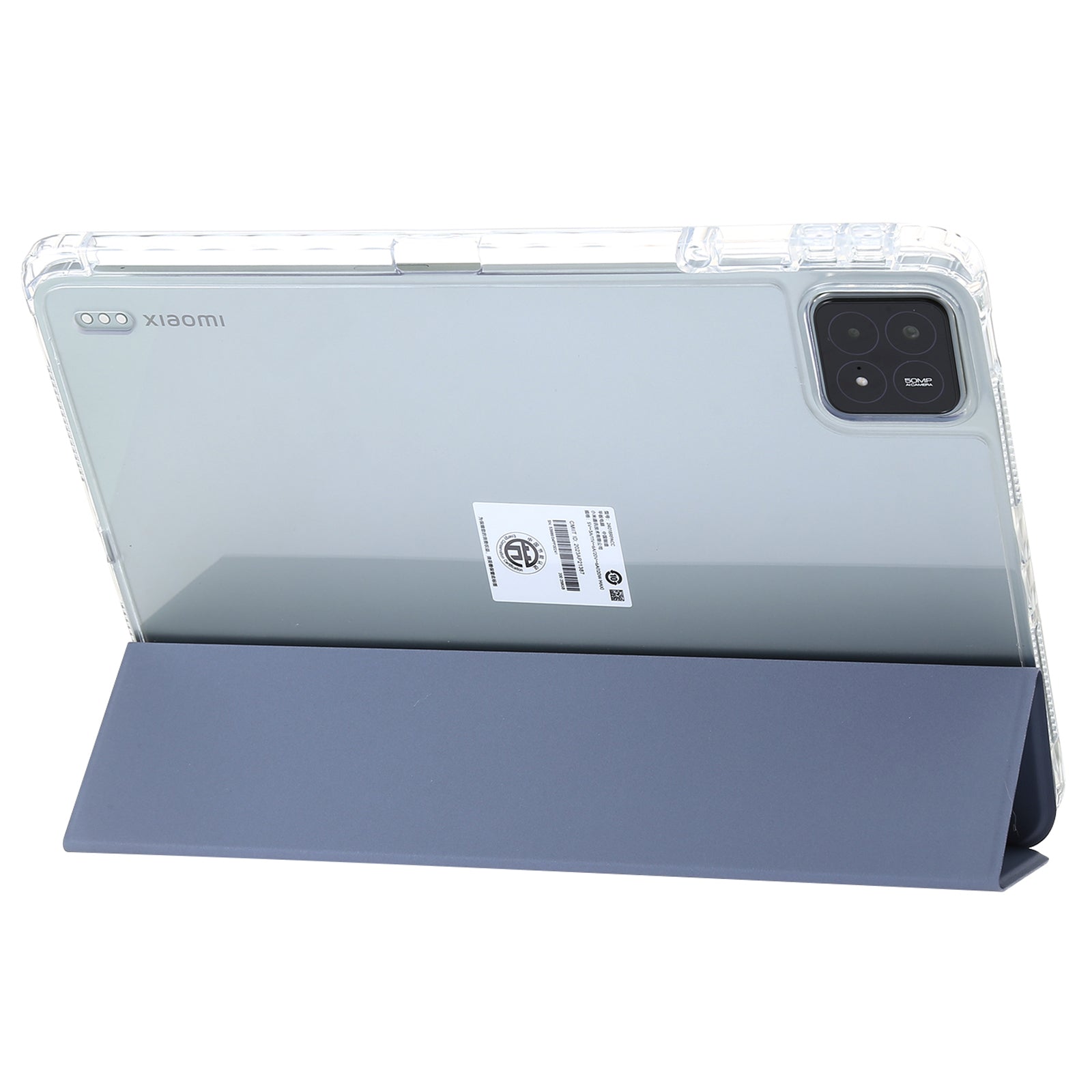 For Xiaomi Pad 6S Pro 12.4 Anti-scratch Case TPU+Acrylic+PU Tablet Cover with Tri-fold Stand