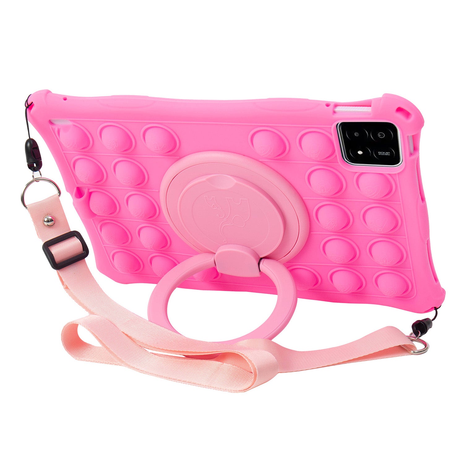 For Xiaomi Pad 6S Pro Case Push Bubble Tablet Cover with Kickstand and Shoulder Strap