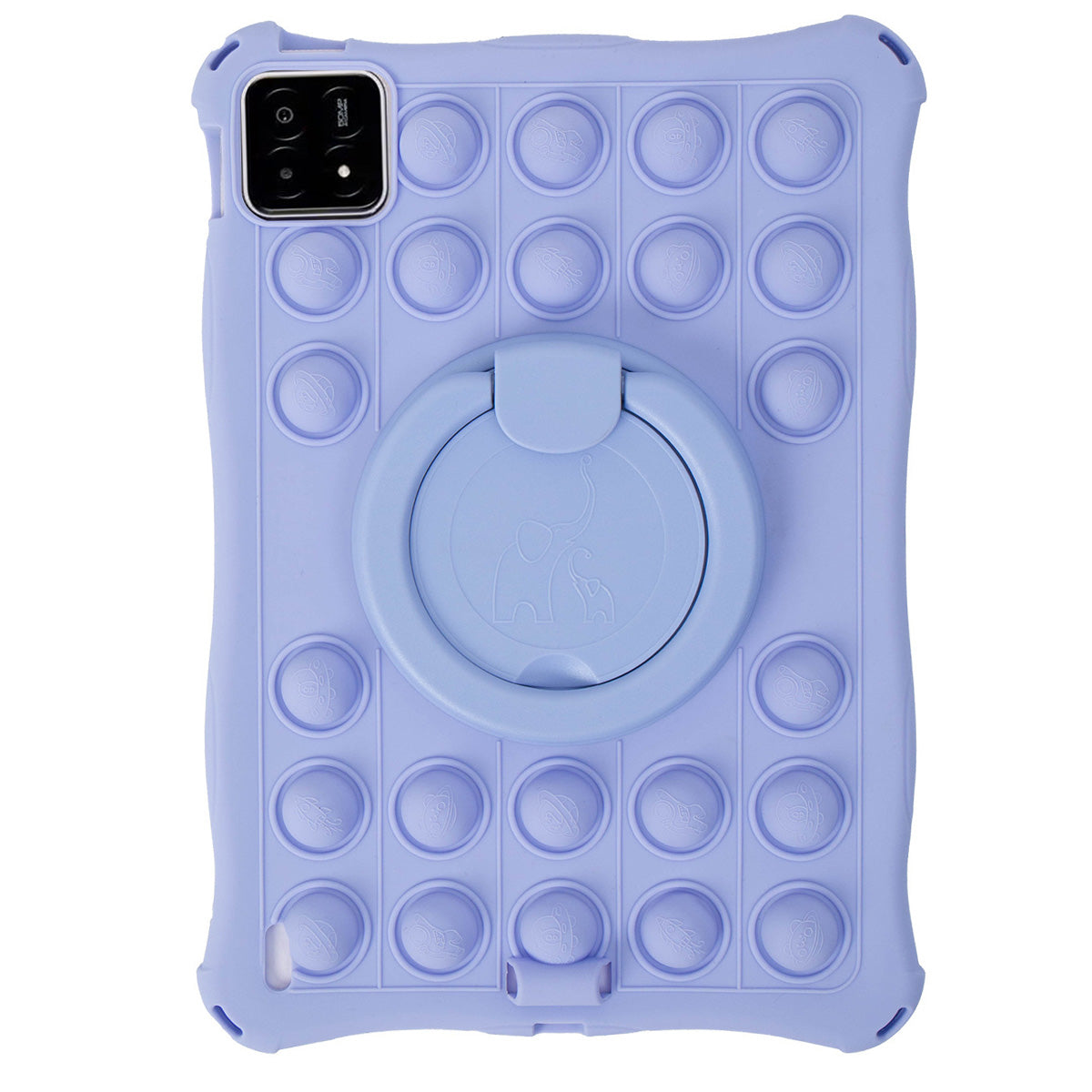 For Xiaomi Pad 6S Pro 12.4 Case Fidget Poppet Push Bubble Silicone Tablet Cover with Kickstand