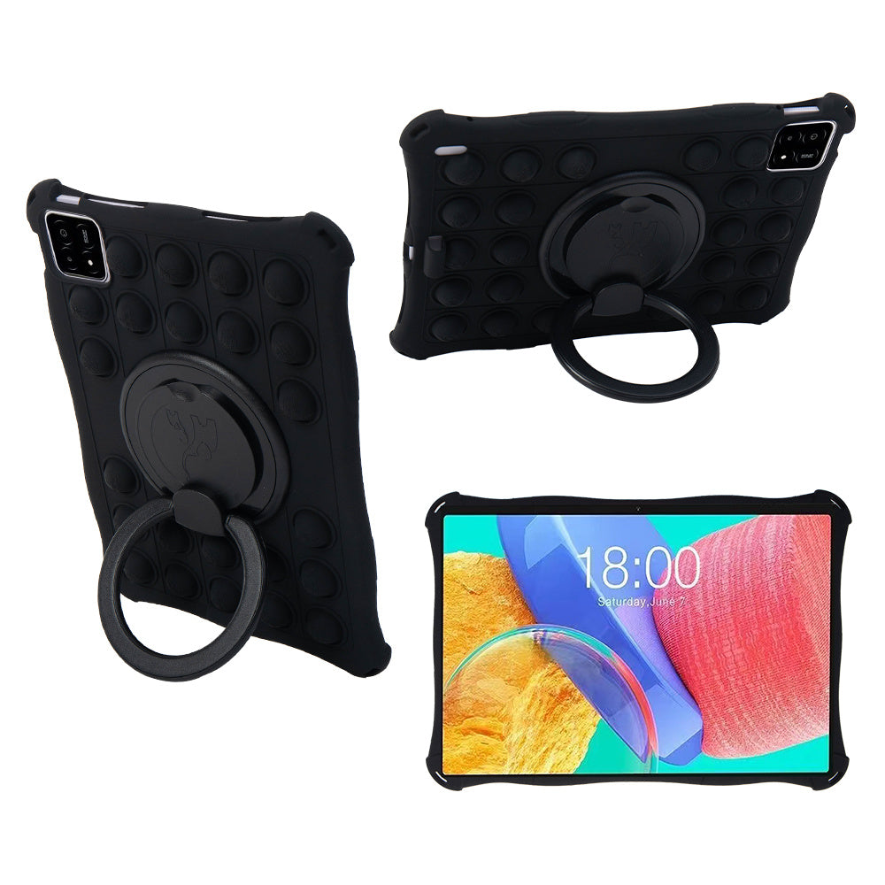 For Xiaomi Pad 6S Pro 12.4 Case Fidget Poppet Push Bubble Silicone Tablet Cover with Kickstand