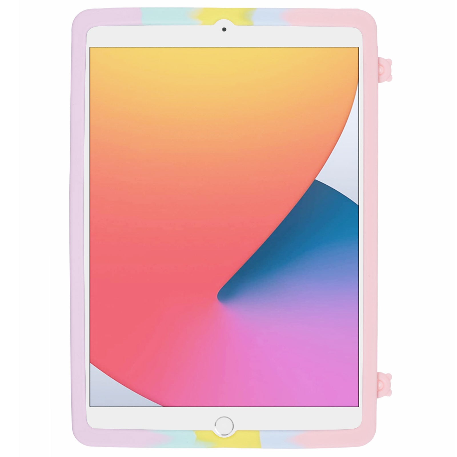 For iPad 10.2 (2021) / (2020) / (2019) Silicone Case Push Bubble Kickstand Tablet Cover
