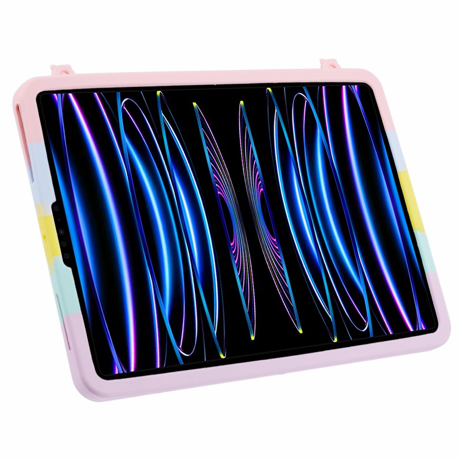 For iPad Air (2020) / (2022) / iPad Pro 11 (2018) / (2020) / (2021) / (2022) Case Pop Push Kickstand Silicone Cover