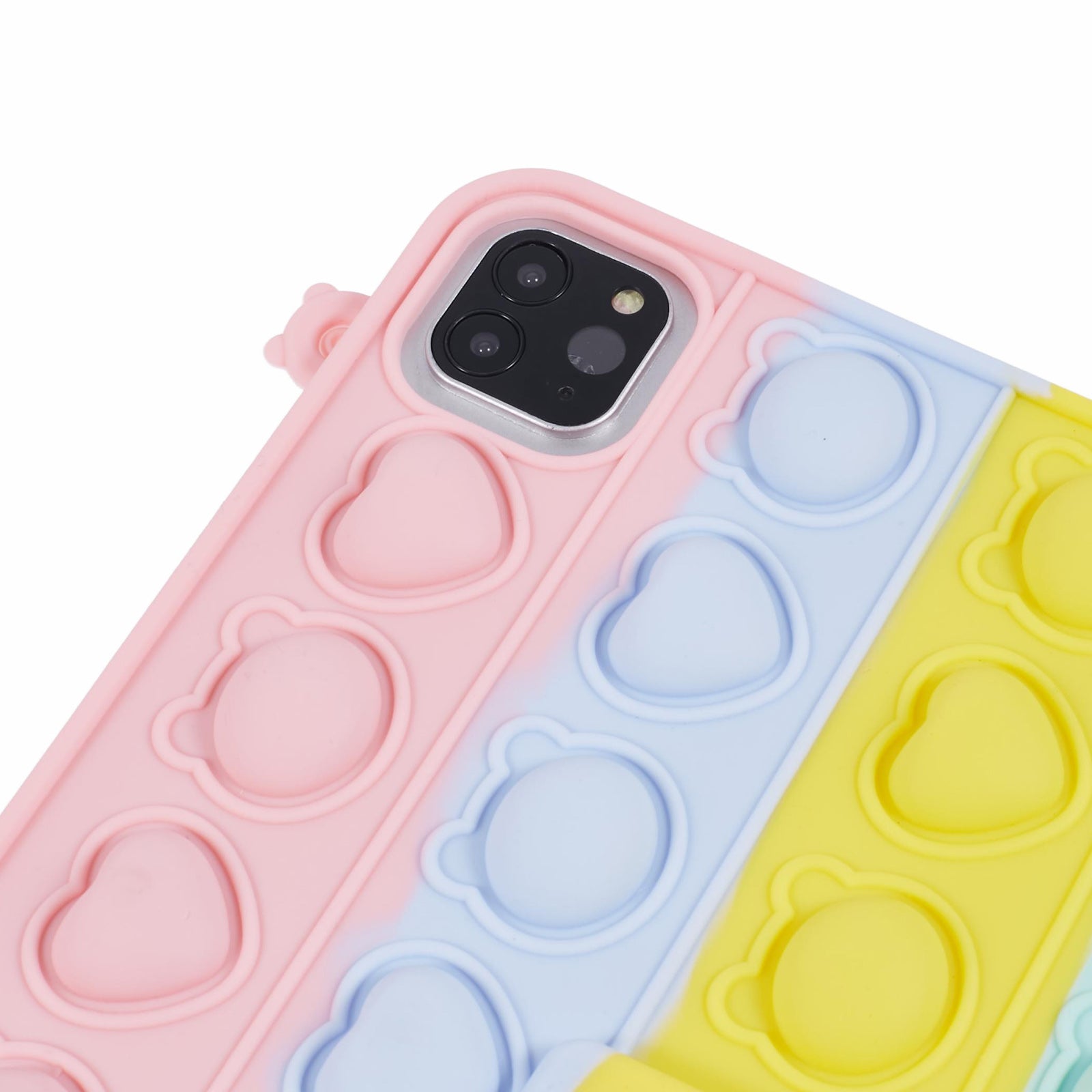 For iPad Air (2020) / (2022) / iPad Pro 11 (2018) / (2020) / (2021) / (2022) Case Pop Push Kickstand Silicone Cover