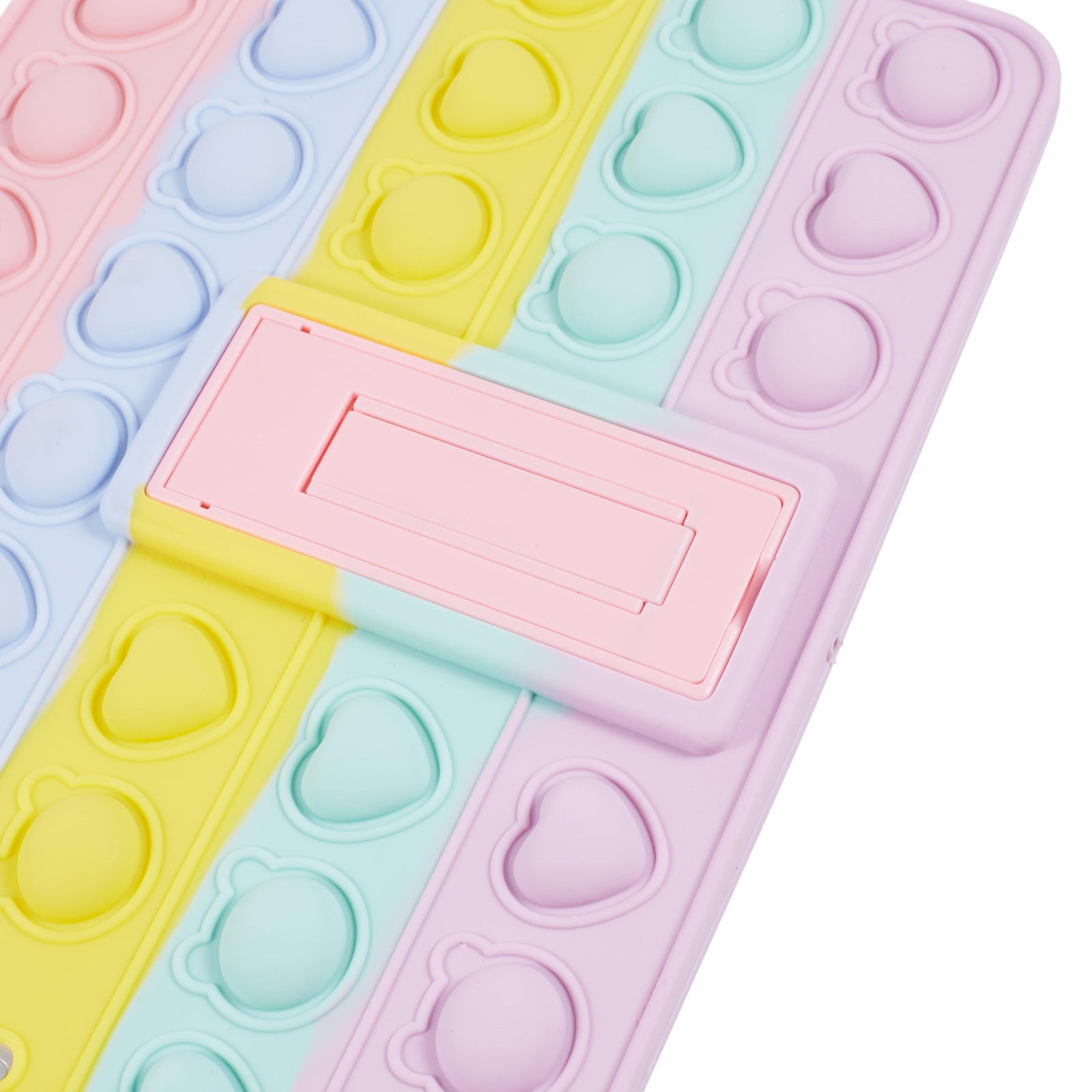 For iPad Air (2020) / (2022) / iPad Pro 11 (2018) / (2020) / (2021) / (2022) Case Pop Push Kickstand Silicone Cover
