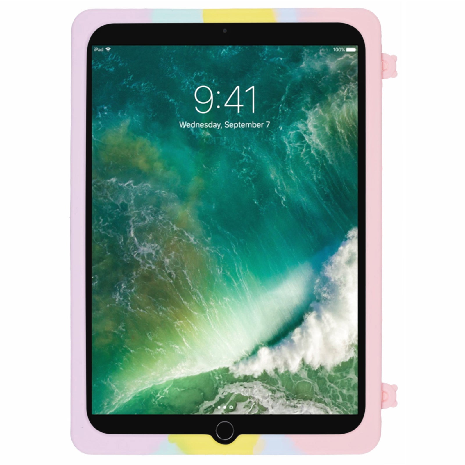 For iPad Air 10.5 inch (2019) / Pro 10.5-inch (2017) Case with Shoulder Strap Kickstand Push Pop Silicone Cover