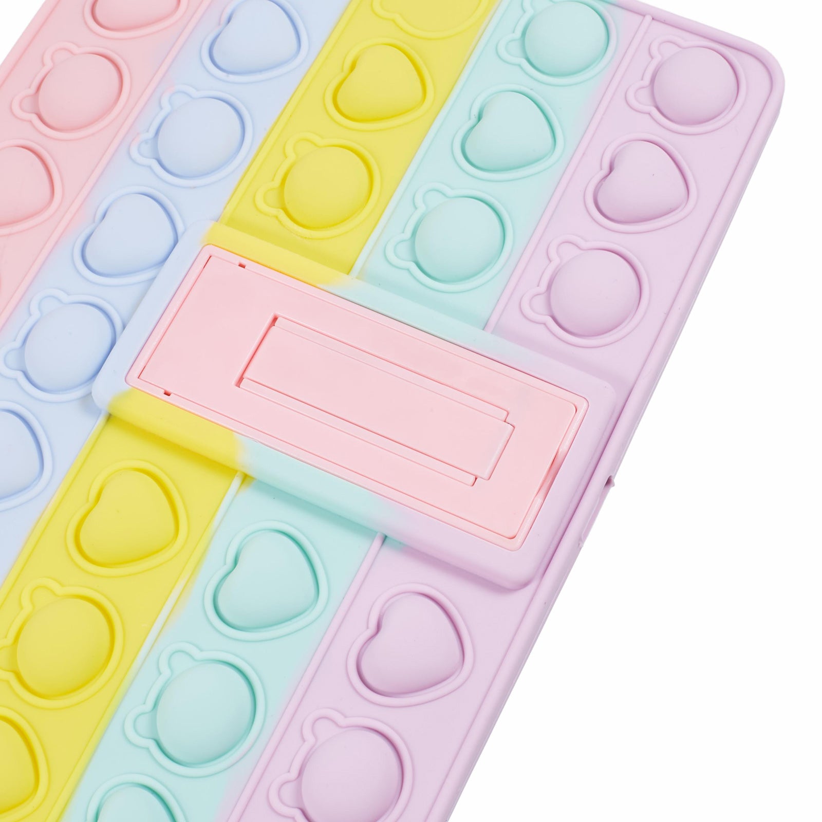 For iPad Air 10.5 inch (2019) / Pro 10.5-inch (2017) Case with Shoulder Strap Kickstand Push Pop Silicone Cover
