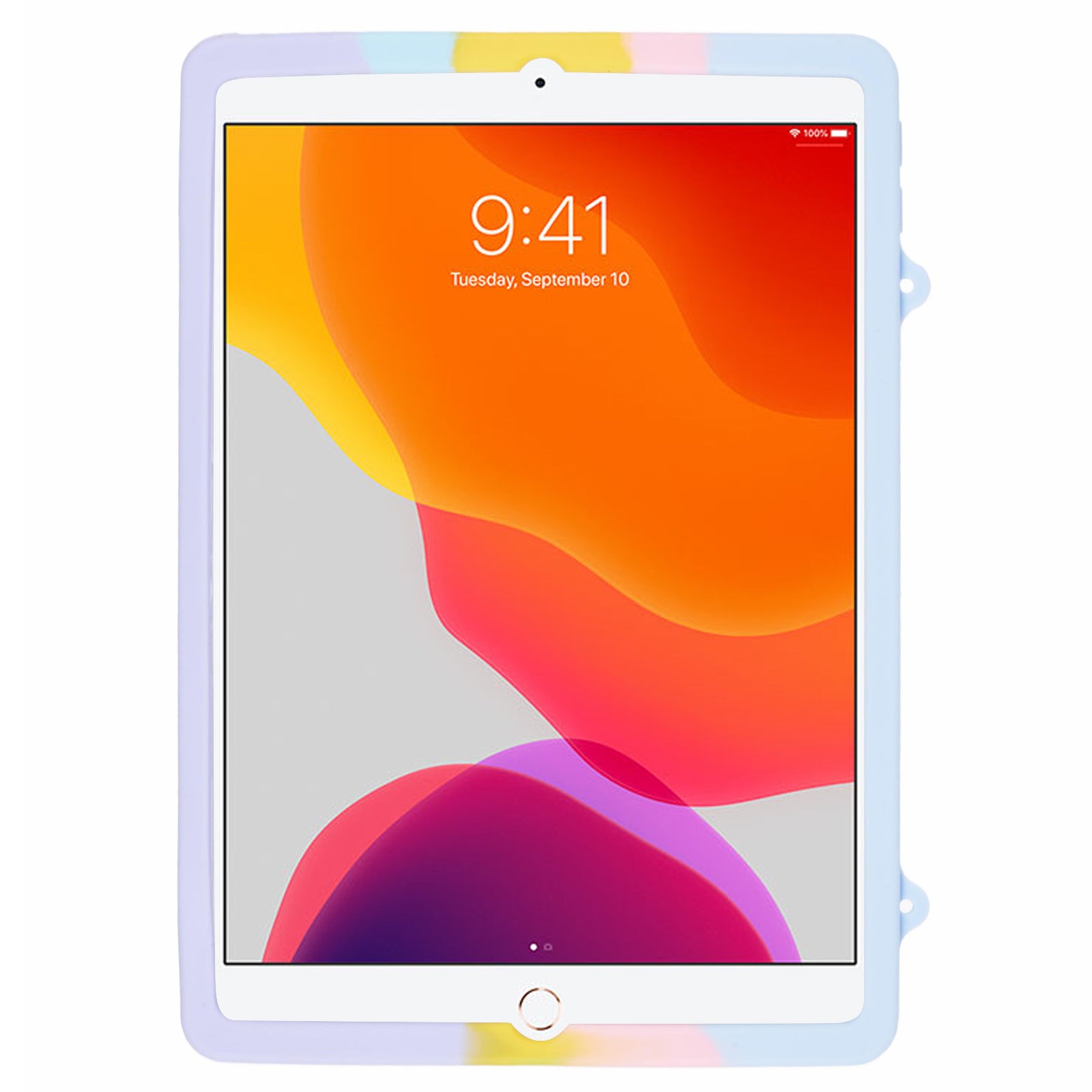For iPad 10.2 (2021) / (2020) / (2019) Silicone Case Fidget Toy Puppet Poppet Push Bubble Kickstand Tablet Cover