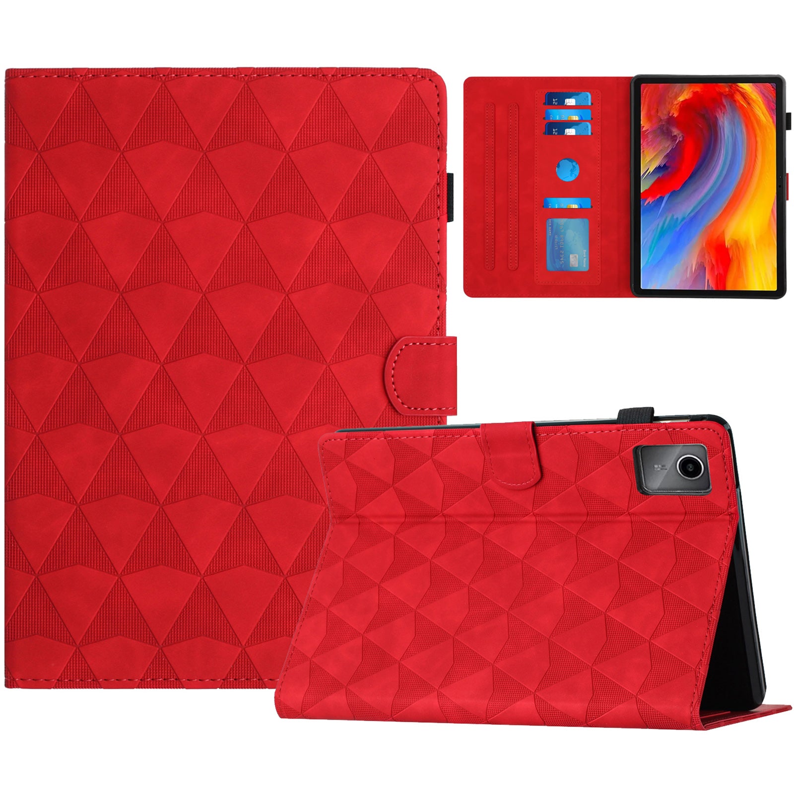 For Lenovo Tab M11 / Xiaoxin Pad 11 2024 Case Leather Stand Flip Tablet Cover with Card Holder