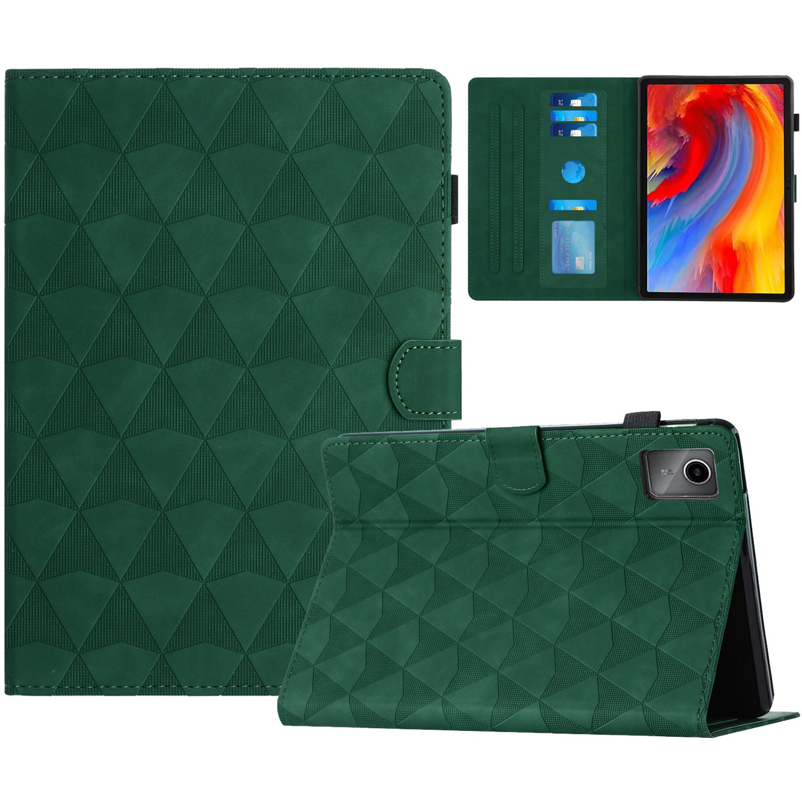 For Lenovo Tab M11 / Xiaoxin Pad 11 2024 Case Leather Stand Flip Tablet Cover with Card Holder