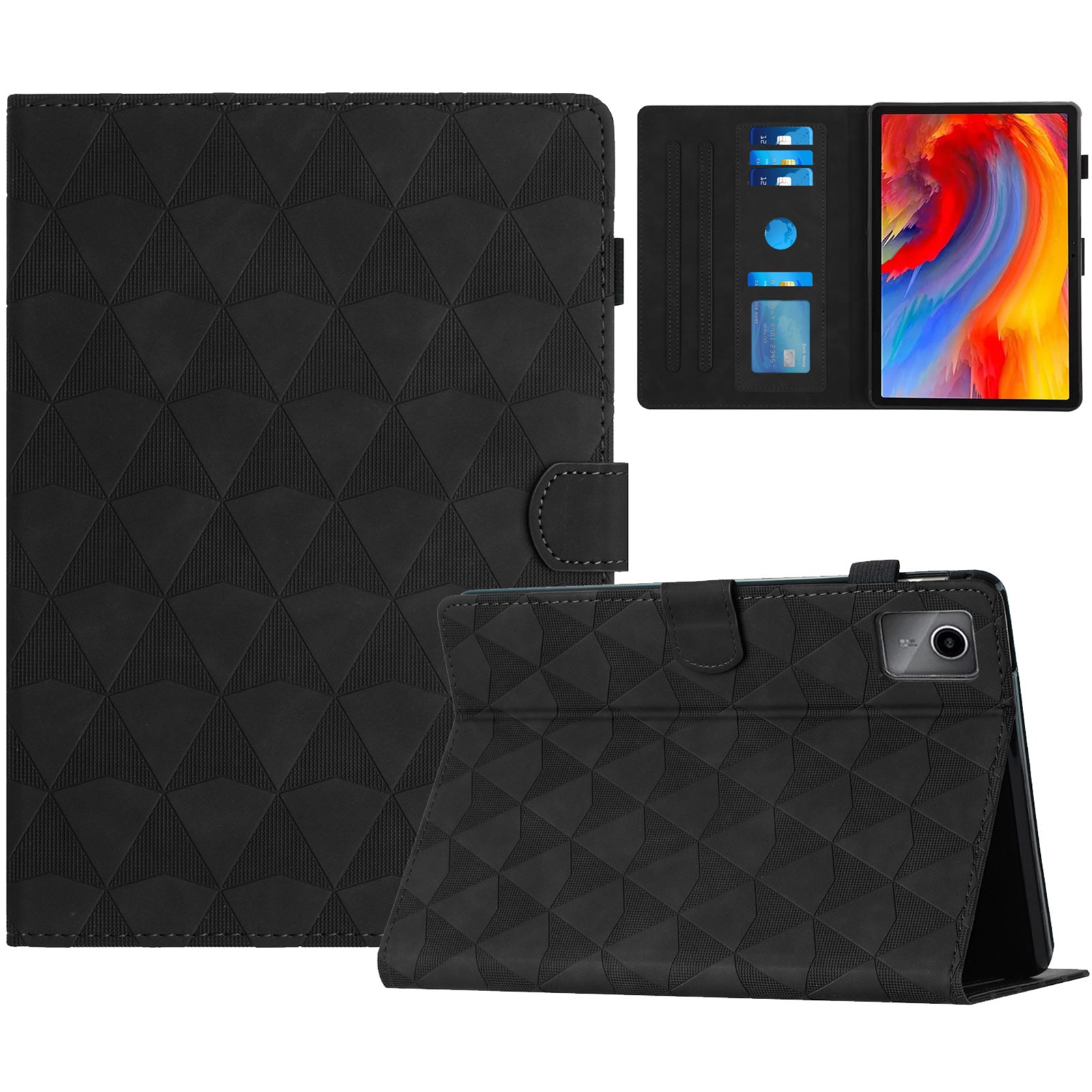 For Lenovo Tab M11 / Xiaoxin Pad 11 2024 Case Leather Stand Flip Tablet Cover with Card Holder